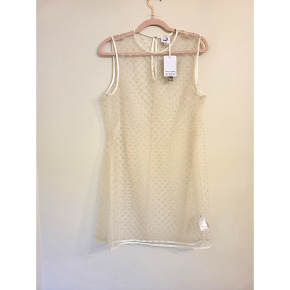 NWT J. Crew Collection Anna October© X J.Crew Sheer Beaded Dress Sheath NYE 6 - Picture 5 of 10